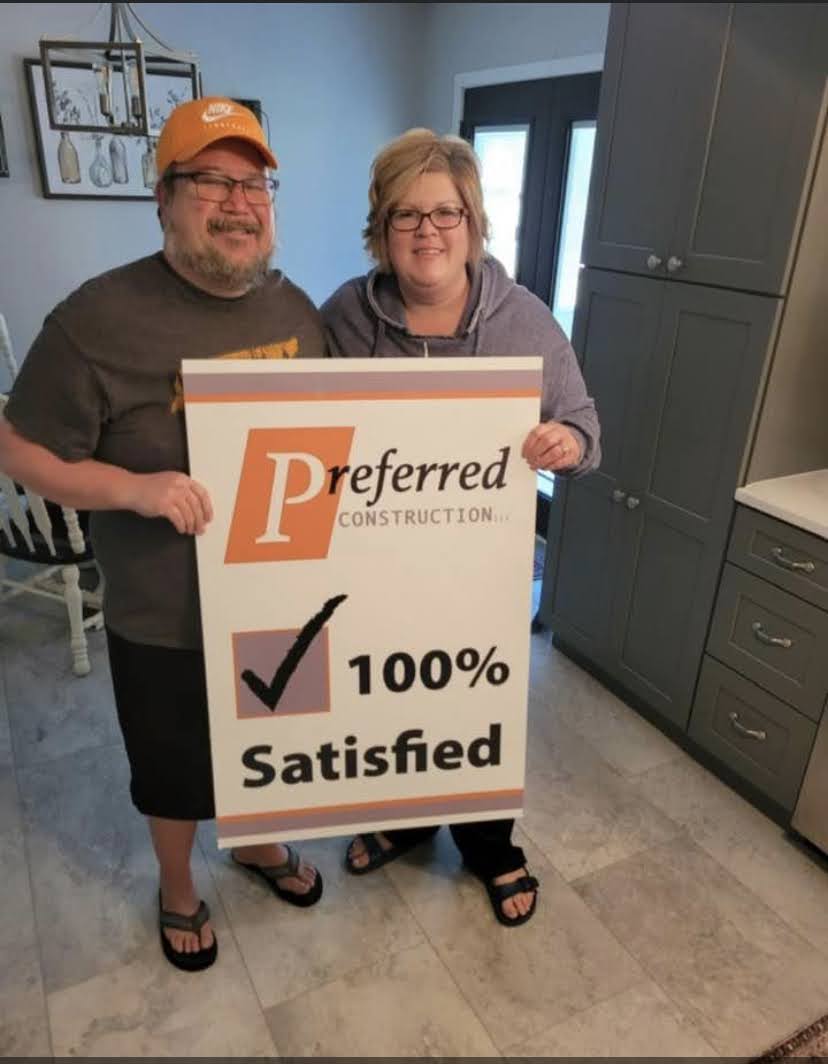 100% satisfied customers_Preferred Construction