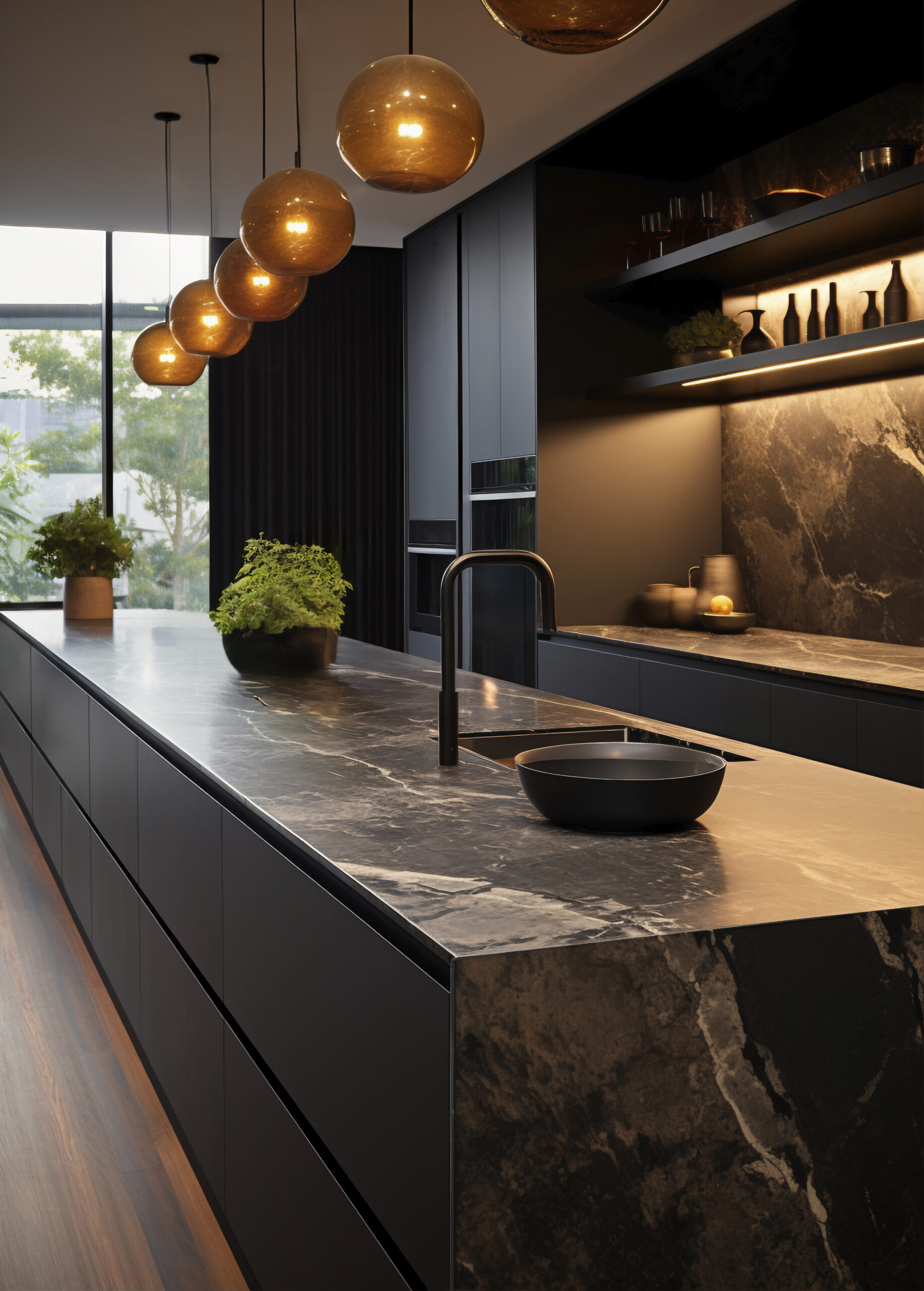 Dark Granite for Your Kitchen Countertop_Preferred construction